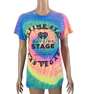 I Heart Radio daytime stage concert shirt Womens S Tie Dye Multicolor las vegas